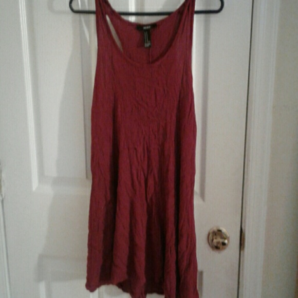 Burgundy Short Dress - Picture 2 of 4